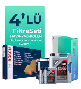 BOSCH Nissan Navara 2.3 Dizel Filtre Bakım Seti Liqui Moly Motor Yağlı (2015-2021) 4 Lü