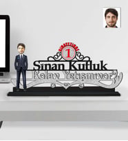 Kişiye Özel Nihayetinde Kolay Yetişmiyor İş Adamı Erkek Ahşap Biblo-14