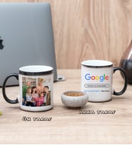 Kayınpedere Hediye Kişiye Özel Google Tasarım Fotoğraflı Sihirli Kupa Bardak