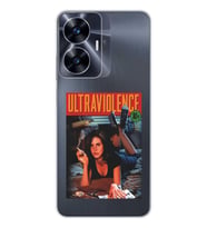 Realme C55 Uyumlu Lana Del Rey Ultraviolence Desenli Şeffaf Telefon Kılıfı