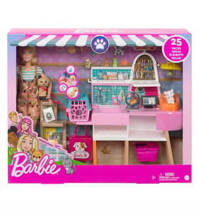 Barbie ve Evcil Hayvan Dükkanı Oyun Seti GRG90