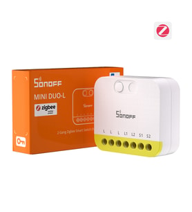 SONOFF Mini-ZB2GS-L Duo Nötrsüz ZigBee 2 Kanallı Akıllı Röle
