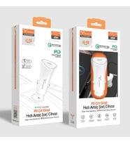 Lucatech LC-150 45W PD Turbo Hızlı Araç Şarj Başlığı Type-C (Beyaz)