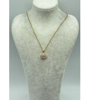 Çelik Gold Tek Taş Kolye - 25-ctr225