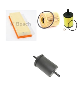 Bosch Filtre Bakım Seti Citroen C3 1.4 Benzinli 2002-2008 Hava + Yağ f. + Yakıt Filtre Bosch