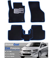 HYUNDAİ ACCENT BLUE (2011-2018) Uyumlu EVA Paspas Tam Set–Araca Özel,Kolay Montaj