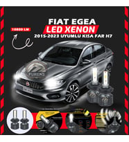 Fiat Egea 2015-2023 Kısa Far Uyumlu Şimşek Etkili Led Xenon Premium Series H7