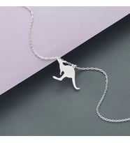 Minimal Kanguru Model Kolye 925K Gümüş Sevgiliye Hediye
