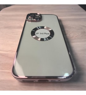 iPhone 14  Plus magsafe özellikli klasik kaliteli silikon telefon kılıfı (Pembe)