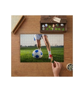 Futbol Topu - Ayaklar - Futbol Tasarımı 240 parça Ahşap Puzzle Ahşap Kutuda MP08226