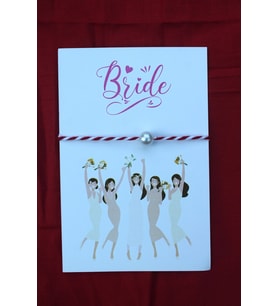 20 Adet Kırmızı Beyaz Şans Bilekliği - Kına Hediyesi - Bride  (İsim Yazılır) m2