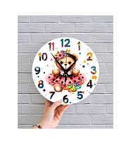 bilge Tasarım Çocuk Odası Duvar Saati 30 x 30 CM (Çok Renkli)