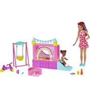 Barbie Bebek Bakıcısı Skipper Set HHB67 Bebek Bakıcısı Skipper, Bebek Figürü, Salıncak ve Aksesuarlarıyla, 3 Yaş ve Üzeri