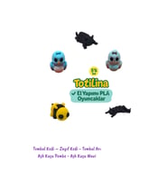 5li Set Tombul Kedi – Zayıf Kedi - Tombul Arı Aşk Kuşu Pembe - Aşk Kuşu Mavi