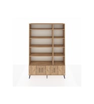 Arges Gardrop 10 Raflı 3 Kapaklı 132x30x195 Çam-Çam