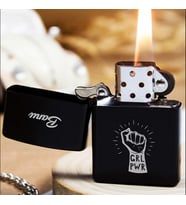Kişiye Özel İsimli Benzinli Siyah Zippo Çakmak - Girl Power Baskılı