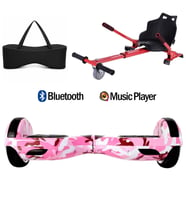 Citymate Elektrikli Kaykay Hoverboard Akıllı Denge 6.5 Inch + HoverKart + Çanta EXTREM PAKET D05