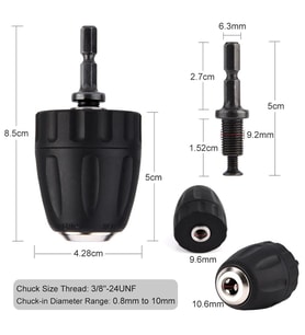 Şarjlı vidama Matkap için 1/4 hex adaptörlü Mandren Atıgen Bits girişli matkap için