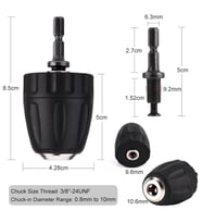 Şarjlı vidama Matkap için 1/4 hex adaptörlü Mandren Atıgen Bits girişli matkap için