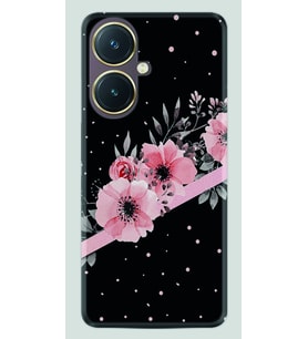 Vivo Y27 Kılıf Desenli Silikon Siyah Şerit Mermer 1298