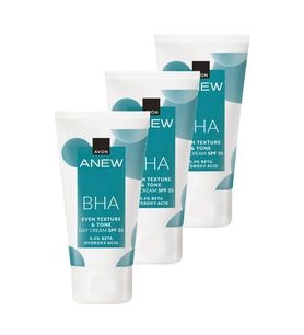 Anew BHA Cilt Tonu Görünümünü Düzgünleştiren Gündüz Kremi Spf 35 50 Ml. Üçlü Set
