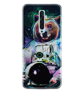 Oppo Reno 2Z 4 Lite 4 Pro 5 6 7 A31 Kılıf Desemli Silikon Astronot Panda 1755