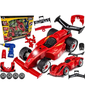 Matkaplı Formula F1 Araba Modifiye Seti Sesli Işıklı Sök Tak