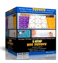 Seviye Seviye Spiralli Sudoku Kitap Seti (800 Seçilmiş Sudoku)
