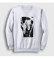 Presmono Unisex Beyaz Flip Miley Cyrus Sweatshirt 400329tt (Beyaz)