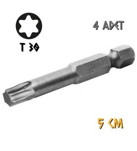 Kupa Tyson Vidalama Ucu Bits Uç - T30 Tork - 5 cm. - 4 Adet (Gri)