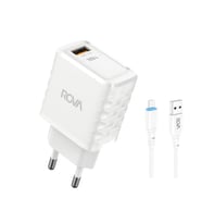 Rova SB113M A Giriş Micro 1M Kablolu Şarj Başlığı 18W (Beyaz)