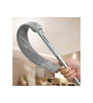 Mikrofiber Başlıklı Girintili Yüzey Dip Köşe Raf Temizleme Mopu ve Toz Alma Fırçası