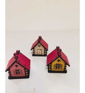 minyatür ev 5*5 cm 10 adet(Teraryum,Fanus,Maket ev)