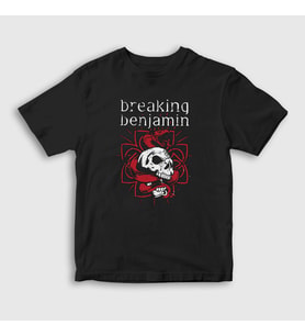 Presmono Unisex Çocuk Siyah Snake Breaking Benjamin T-Shirt 388201tt
