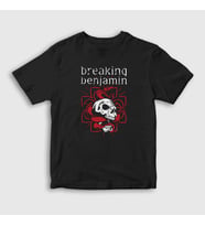 Presmono Unisex Çocuk Siyah Snake Breaking Benjamin T-Shirt 388201tt
