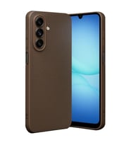 Coverzone Samsung Galaxy A17 5G ile uyumlu K?l?f Deri G�r�n�ml� Thermax Silikon k?l?f Kamera Korumal? Kompakt Tasar?m Galaxy A17 5G i�in Deri G�r�n�m Kapak Koyu Ye?il