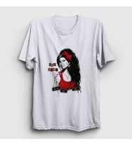 Presmono Unisex Beyaz Goodbye Amy Winehouse T-Shirt 151978tt