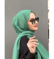 Çim Yeşili Harem Scarf İncila Şal