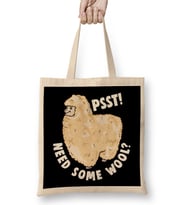 Cute Psst Need Some Wool Funny Alpaca Pun Animal Bez Çanta Uzun Saplı