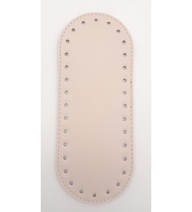 Angel Çanta Aksesuar Suni Deri Krem 20X8 cm Oval Çanta Tabanı
