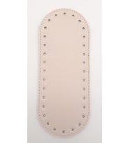 Angel Çanta Aksesuar Suni Deri Krem 20X8 cm Oval Çanta Tabanı