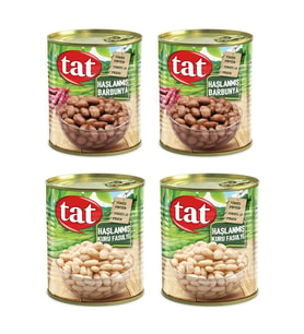 Tat Haslanmıs Kuru Fasulye ve Barbunya 800 gr 4 Adet Karma Paket