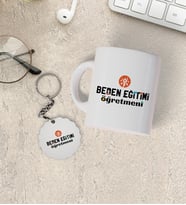 Beden Eğitimi Öğretmeni Kupa Bardak ve Anahtarlık Seti
