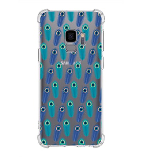 PrintiFy Samsung Galaxy S9 Uyumlu Nazar Boncuğu 4 Baskılı Şeffaf Köşe Korumalı Antişok Kılıf