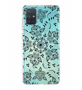 Samsung Galaxy A71  Kapak Nostalji Desen Tasarımlı Şeffaf Silikon Kılıf