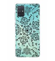 Samsung Galaxy A71  Kapak Nostalji Desen Tasarımlı Şeffaf Silikon Kılıf
