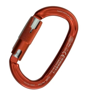 Kong Ovalone Alu RISE Lock 26KN Otomatik Triactlock 3 Kilitli Alüminyum Oval Karabina 712LE0RPRKK Red