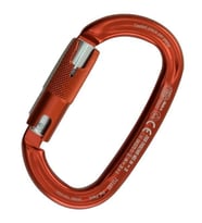Kong Ovalone Alu RISE Lock 26KN Otomatik Triactlock 3 Kilitli Alüminyum Oval Karabina 712LE0RPRKK Red