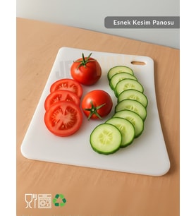 Esnek Kesim Panosu Doğruma Tahtası Salata Meyve Kesme Tahtası