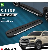 S-Dizayn KGM Musso Grand S-Line Krom Yan Basamak 213 Cm 2026 Üzeri A+ Kalite
